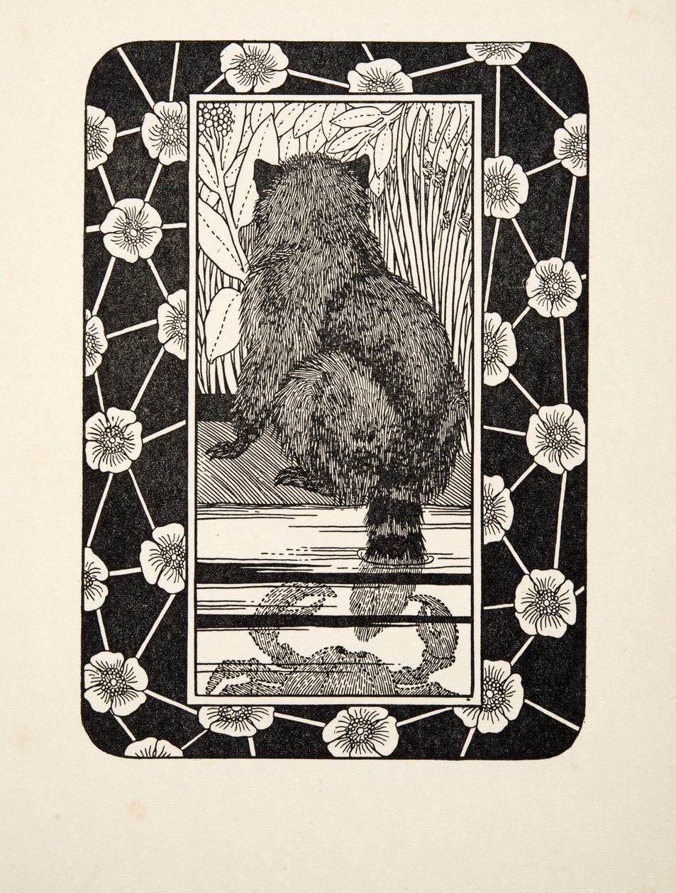 Krabben vissen, uit Honderd anekdotes van dieren, pub. 1924 door Percy J. Billingshurst