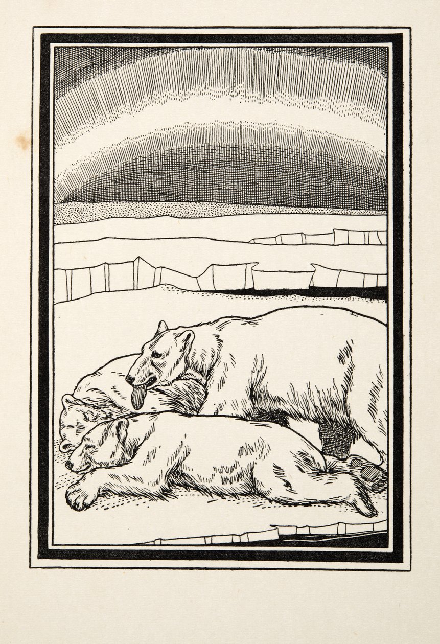 Moederlijke Genegenheid, uit Honderd Anekdotes van Dieren, uitgegeven 1924 door Percy J. Billingshurst