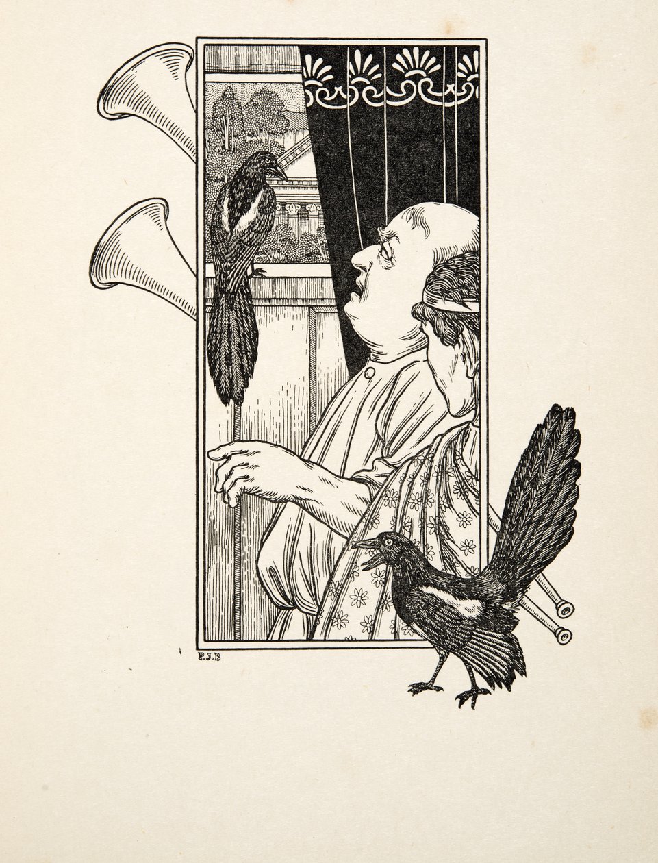 Studeren, uit Honderd Anekdotes van Dieren, uitgegeven 1924 door Percy J. Billingshurst