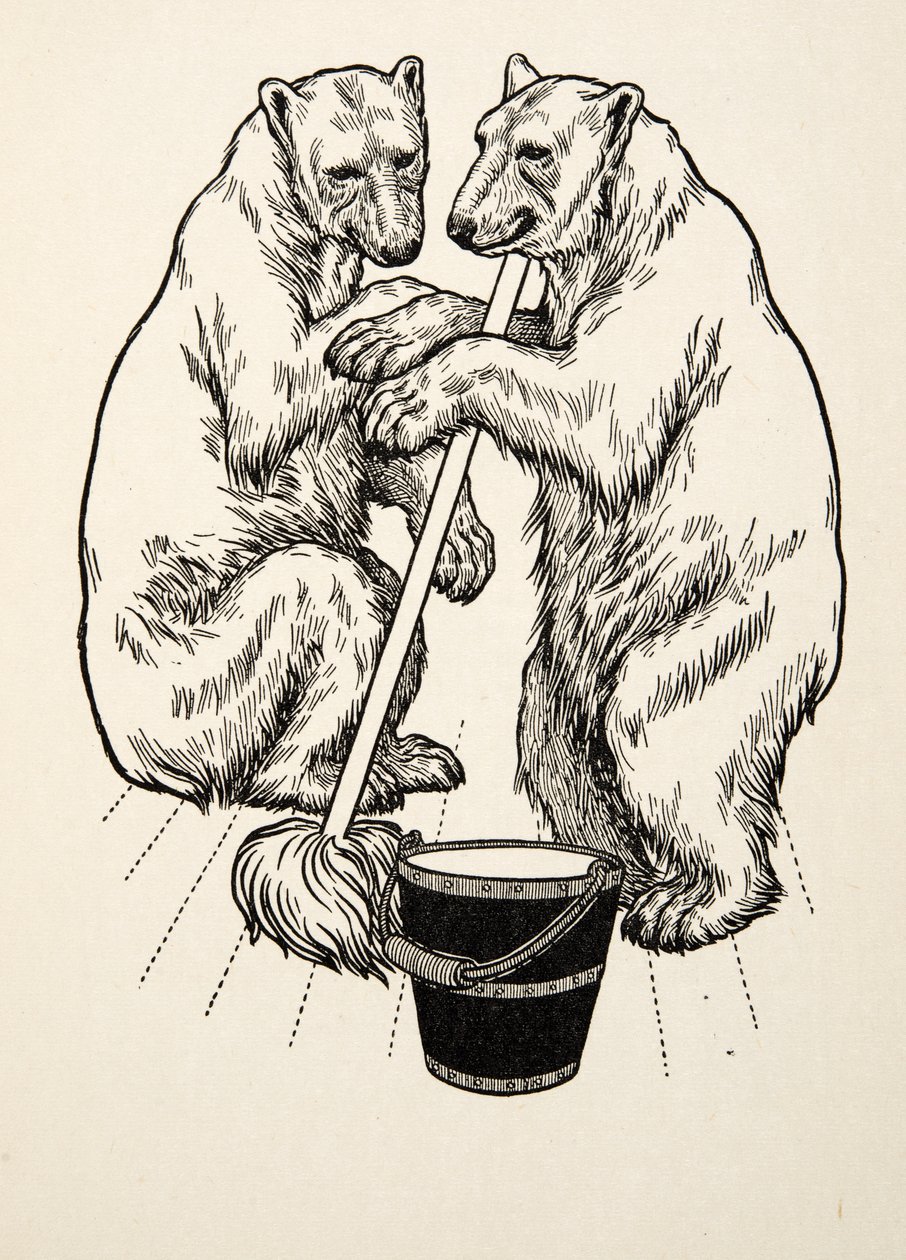 De berenwelpen, uit Honderd anekdotes van dieren, pub. 1924 door Percy J. Billingshurst