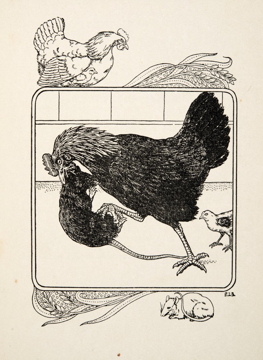 De Heldhaftigheid van een Hen, uit Honderd Anekdotes van Dieren, uitgegeven 1924 door Percy J. Billingshurst
