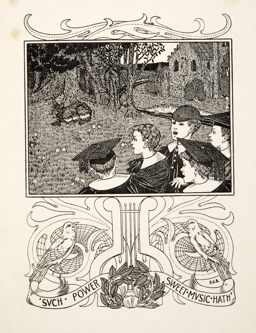 De kracht van muziek, uit Honderd anekdotes van dieren, pub. 1924 door Percy J. Billingshurst