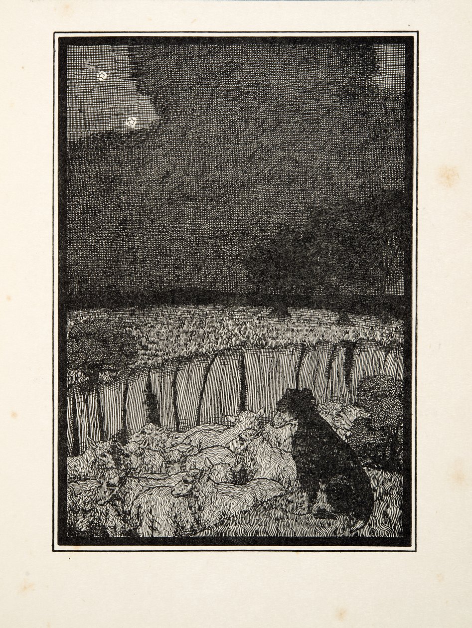 De herdershond, uit Honderd anekdotes van dieren, pub. 1924 door Percy J. Billingshurst