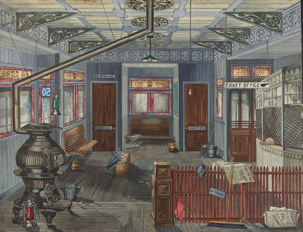Interieur van El Station door Perkins Harnly