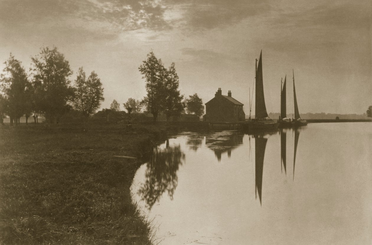 Cantley Whernes Wacht op de Keer van het Tij, c.1886 door Peter Emerson und Thomas Goodall
