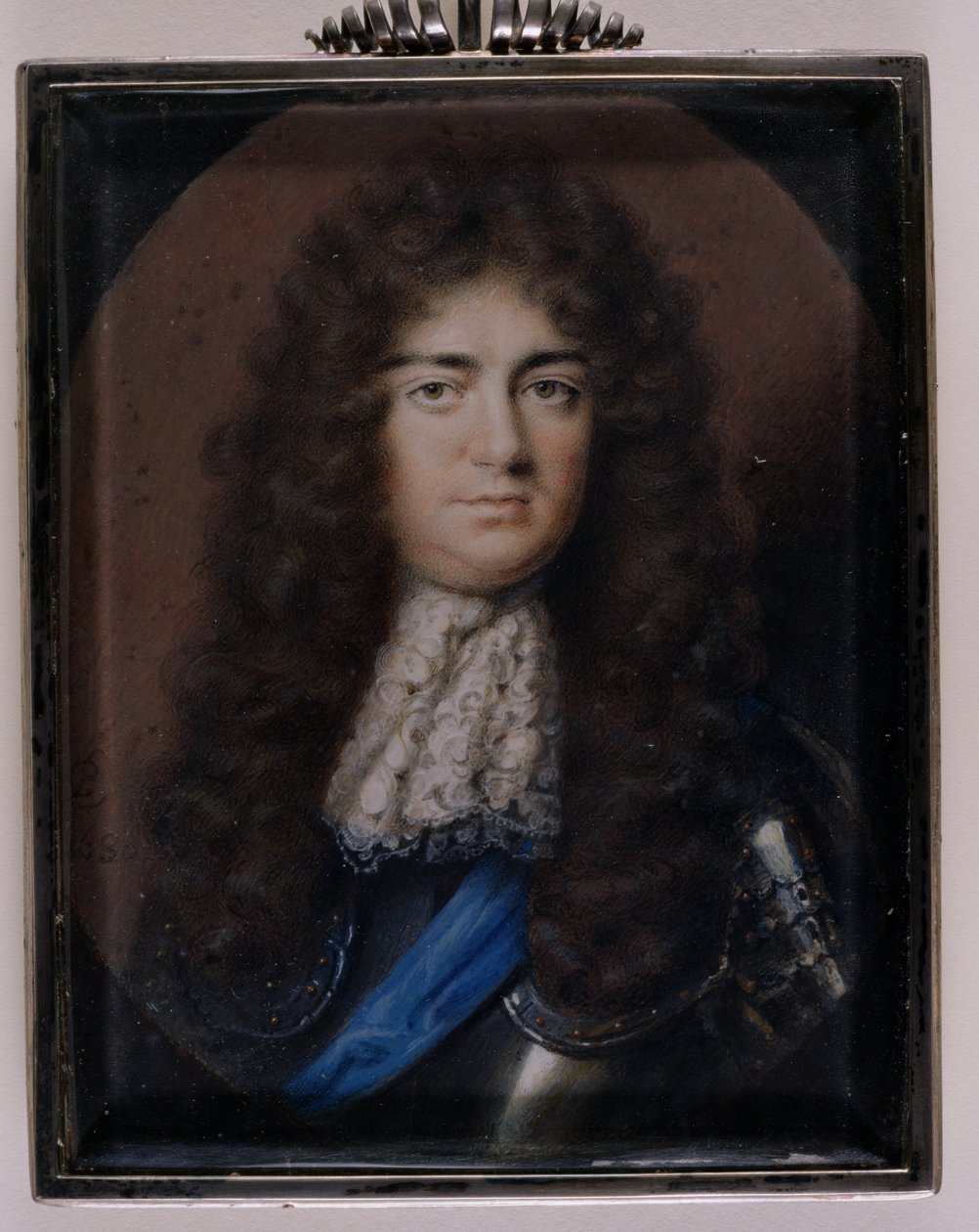 Portretminiatuur van Christopher Monck, 2e hertog van Albemarle (1653-88) 1680 door Peter Cross