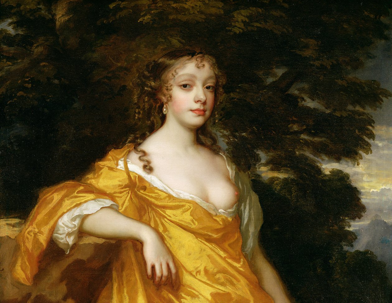 Diana Kirke, Later Gravin van Oxford, c.1665-70 (detail) door Peter Lely
