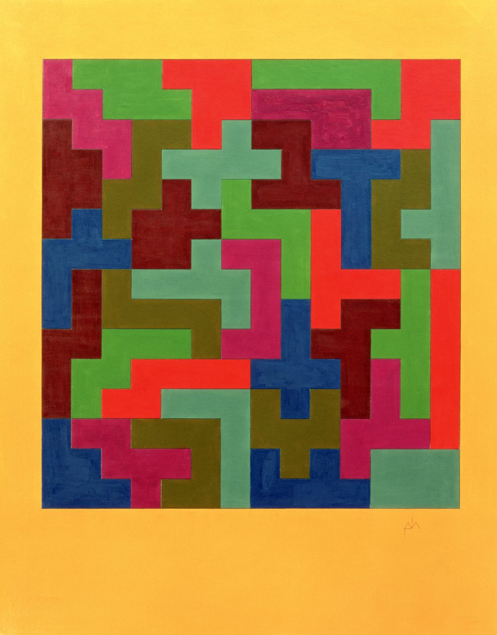 Puzzel II, 1988 door Peter McClure
