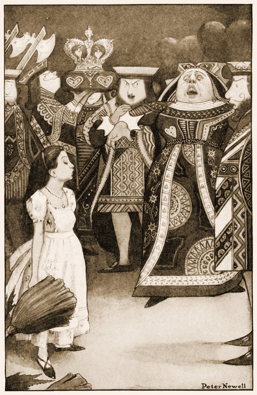 Hoofd eraf, illustratie voor Lewis Carrolls Alice