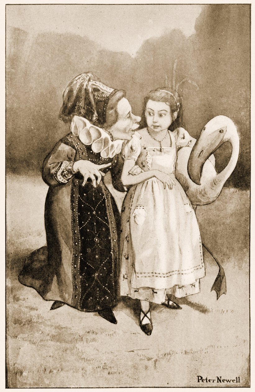 Tut, tut kind! zei de Hertogin, illustratie voor Lewis Carrolls Alice