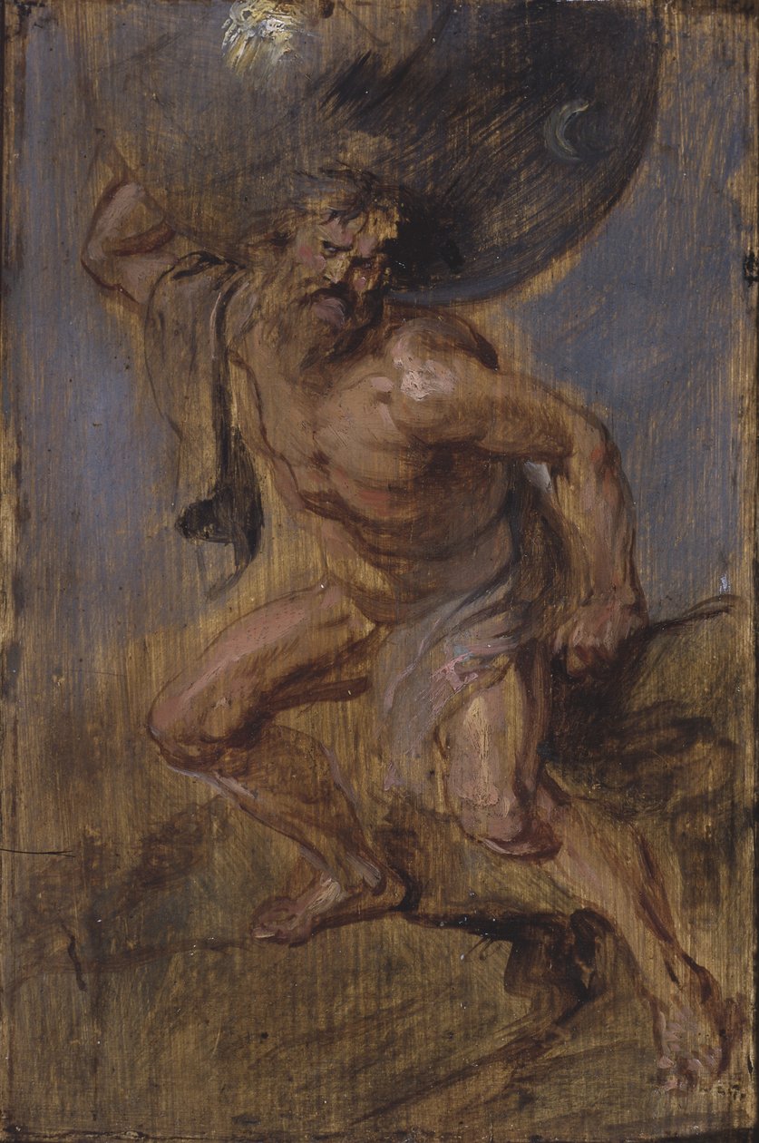Atlas Ondersteunt de Hemel, ca. 1637 door Peter Paul Rubens