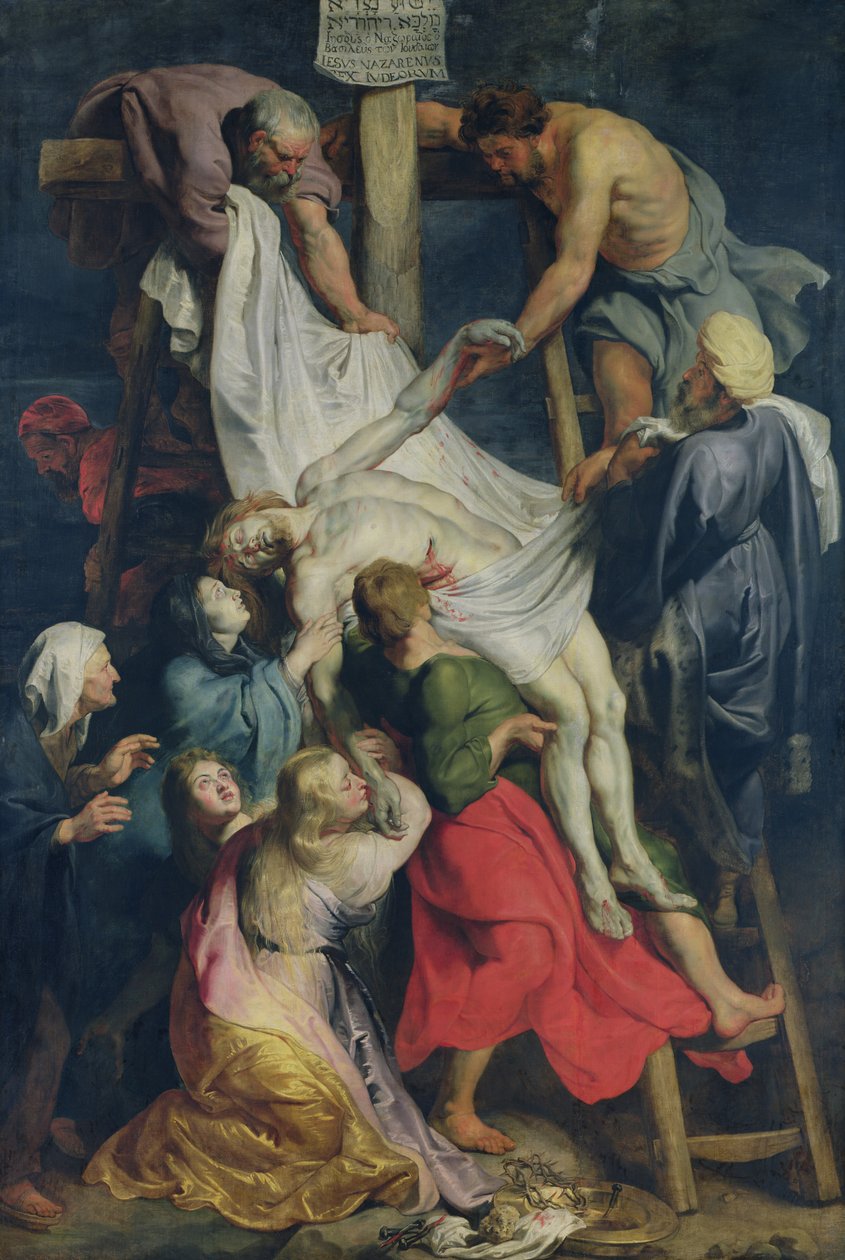 Afdaling van het kruis, 1617 door Peter Paul Rubens