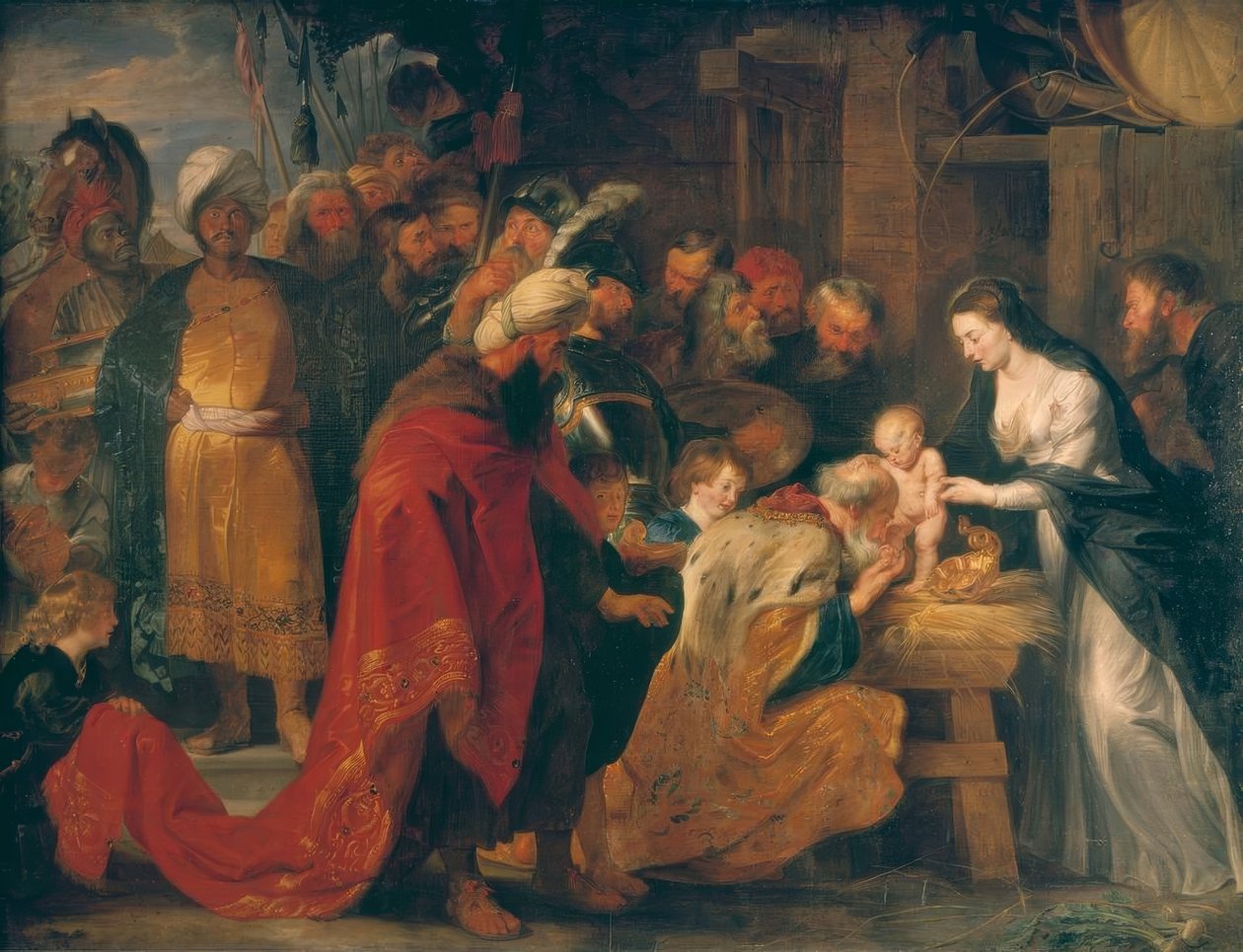 De aanbidding der koningen door Peter Paul Rubens