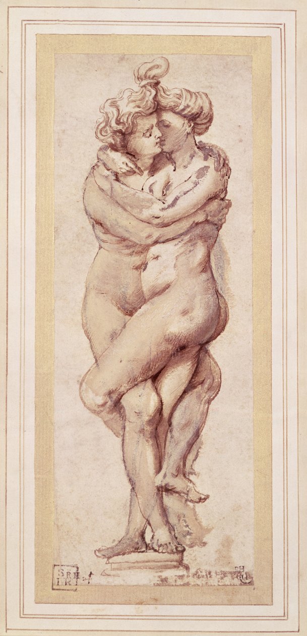 Omarmend paar door Peter Paul Rubens