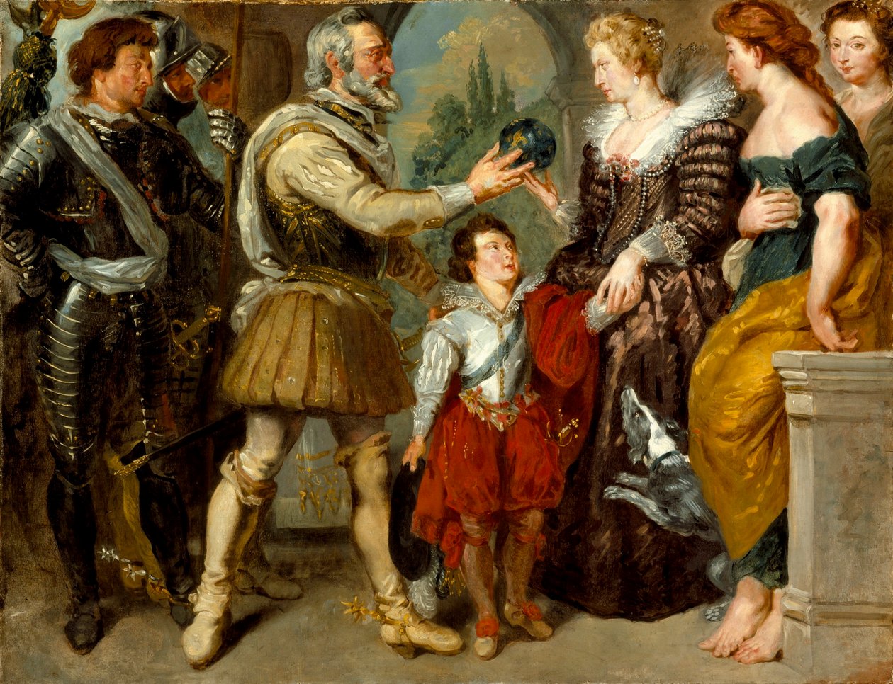 Hendrik IV verleent het regentschap aan Marie de Medici door Peter Paul Rubens