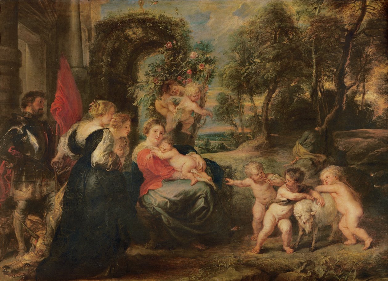 Madonna en kind door Peter Paul Rubens