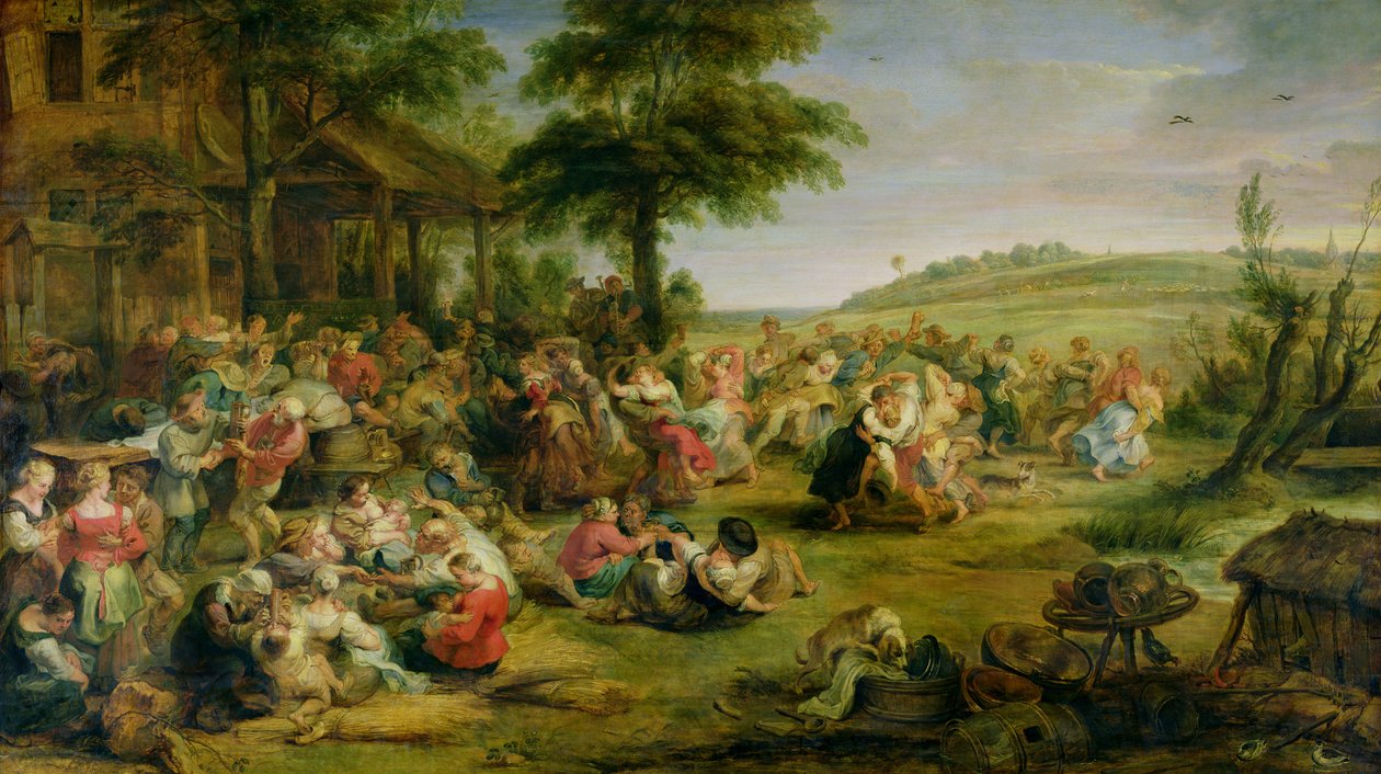 De Kermis, c.1635-38 door Peter Paul Rubens