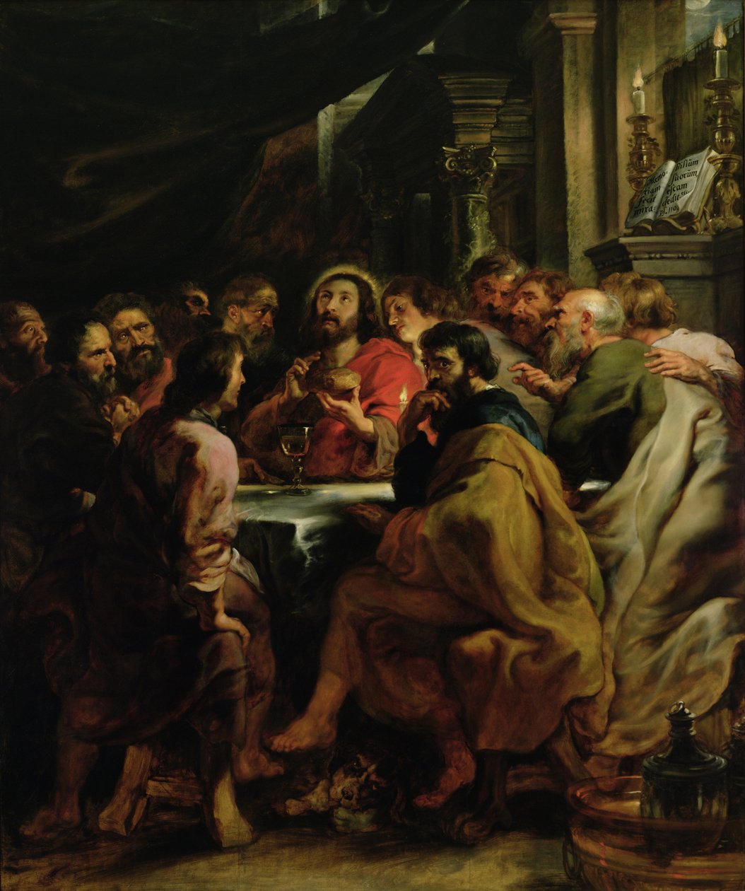 Het Laatste Avondmaal, 1630-32 door Peter Paul Rubens
