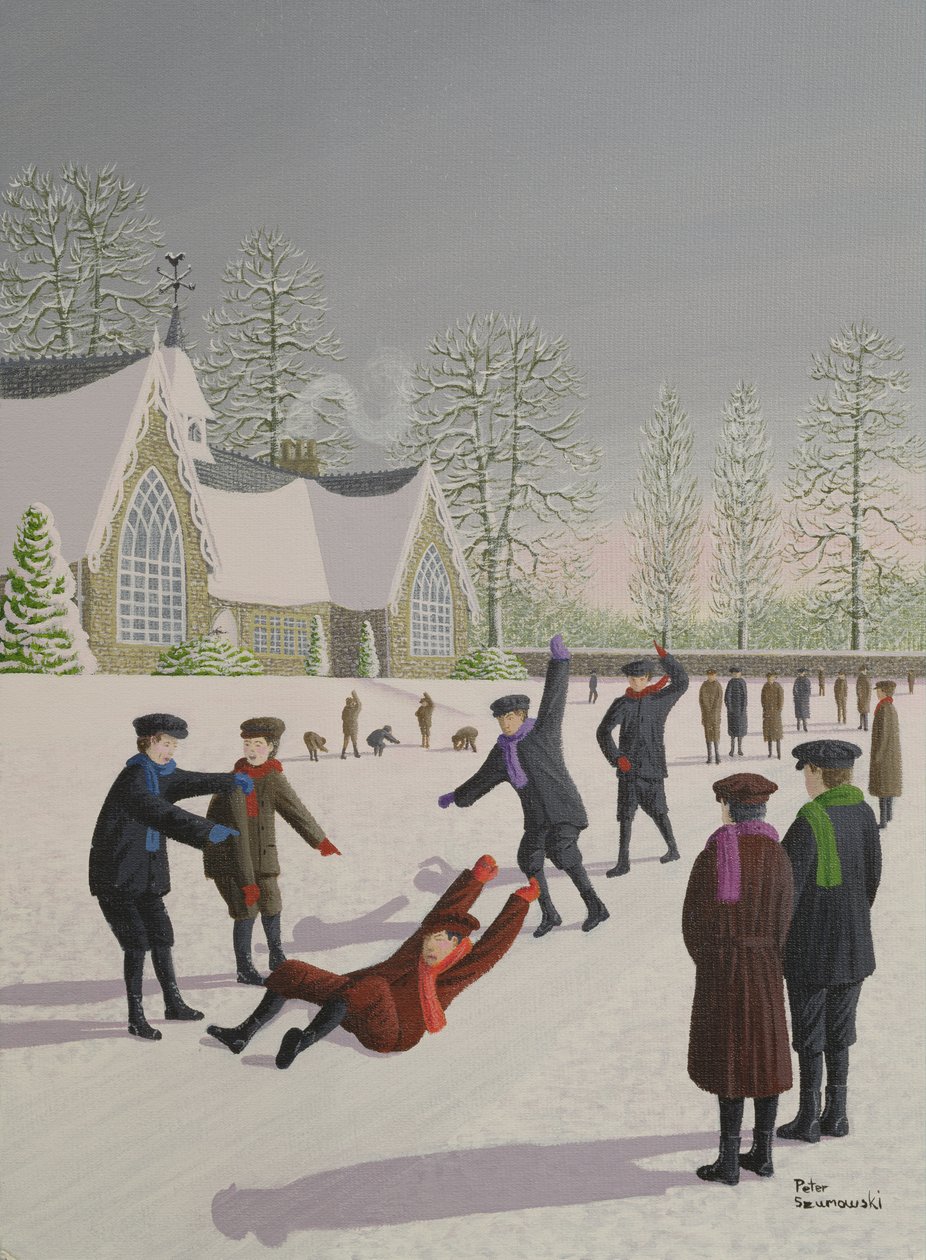 Schoolplein glijden door Peter Szumowski