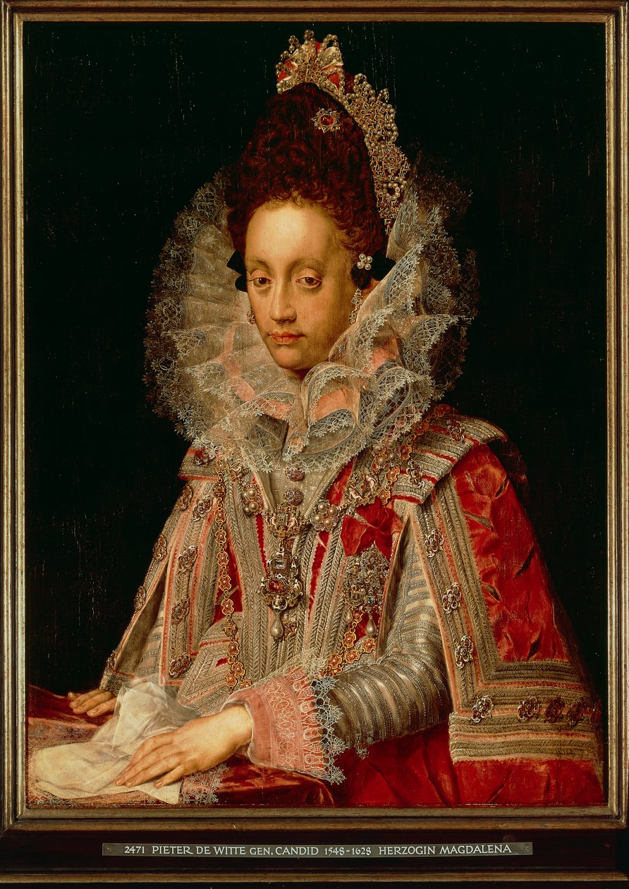 Portret van de Hertogin Magdalena, c.1613 door Peter Candid