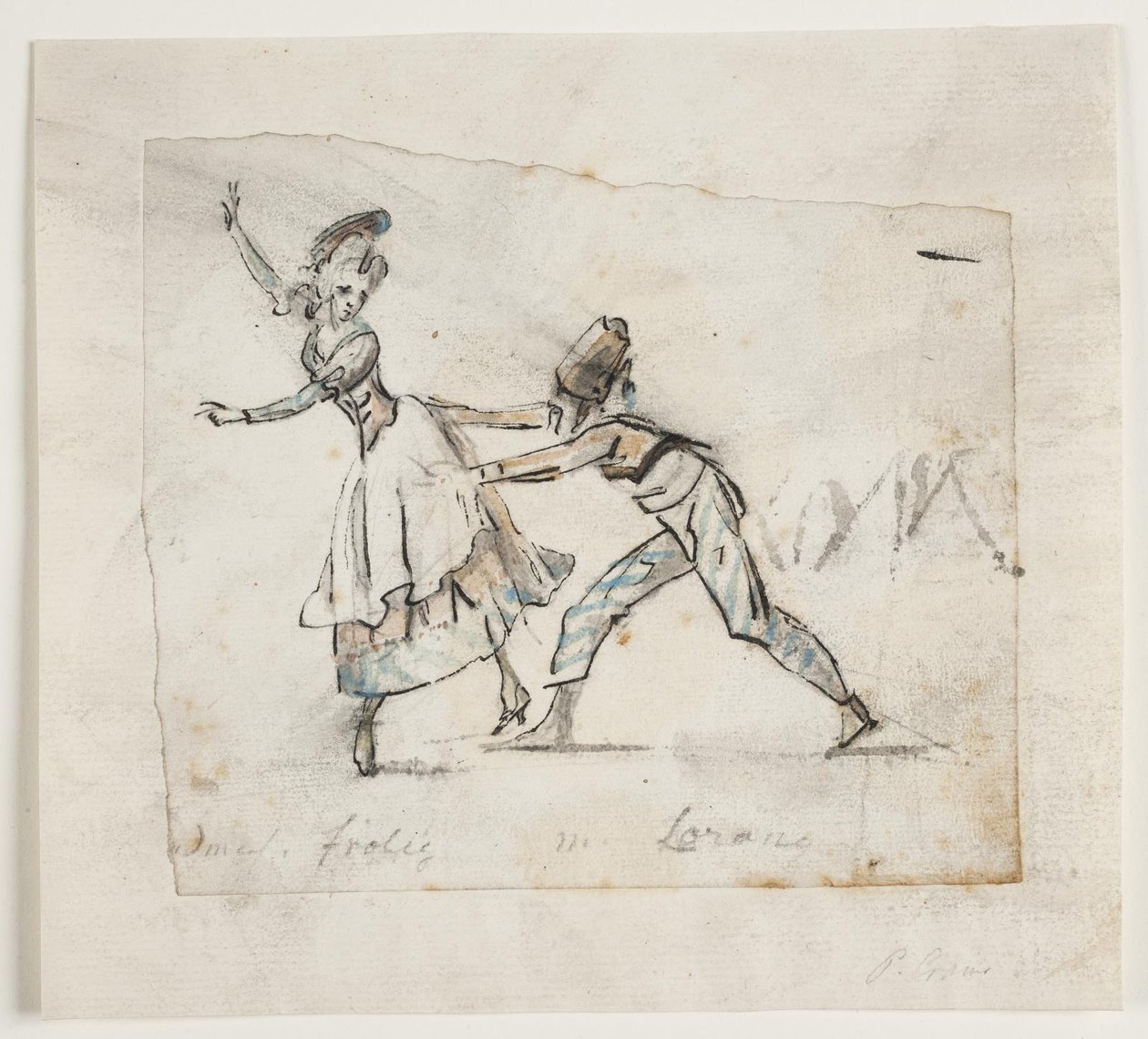 Anine Frölich en Pierre Jean Laurent in een scène uit Galeotti