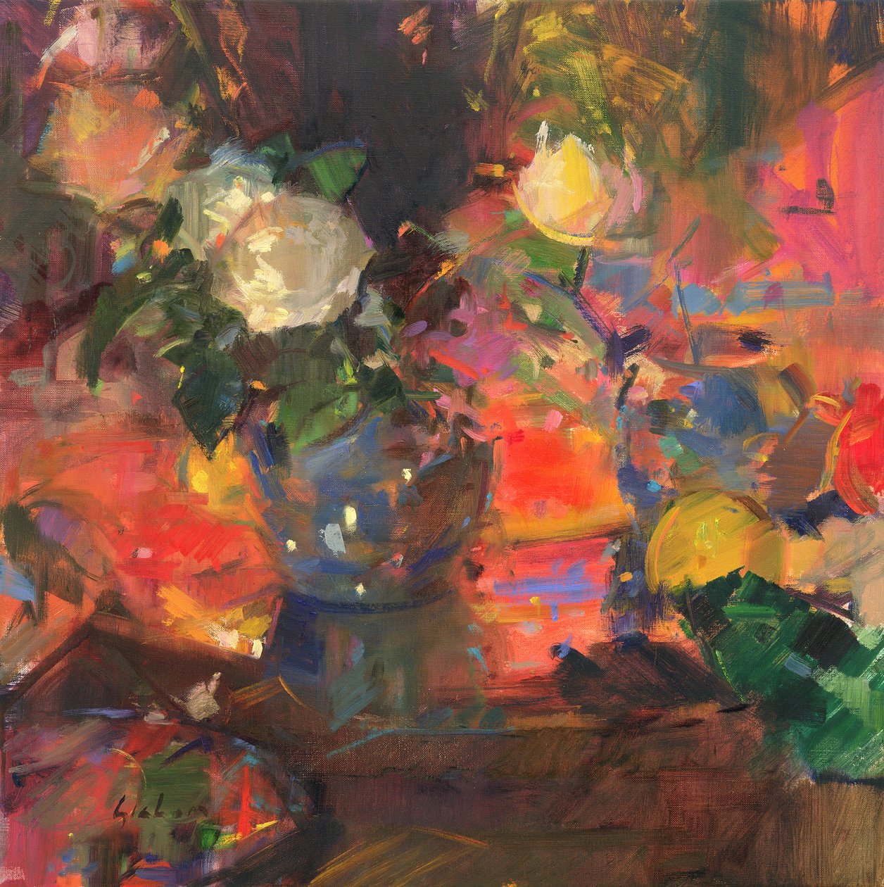 Sinaasappels en rozen door Peter Graham (Contemporary)