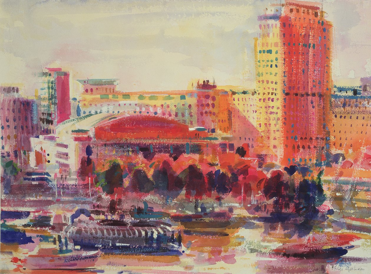 De South Bank, 2002 door Peter Graham (Contemporary)