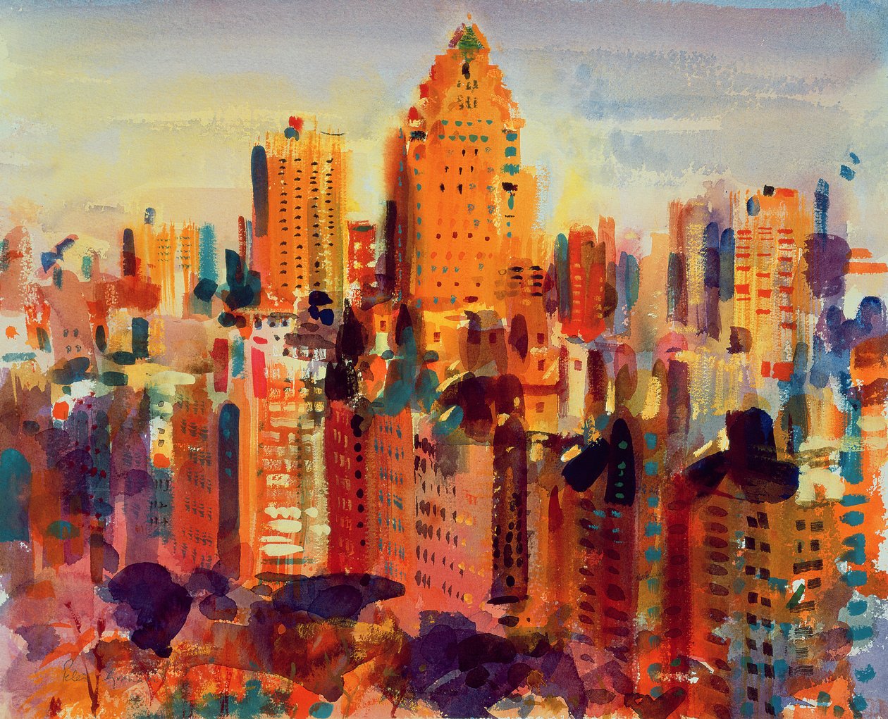Upper Manhattan, 2000 door Peter Graham (Contemporary)