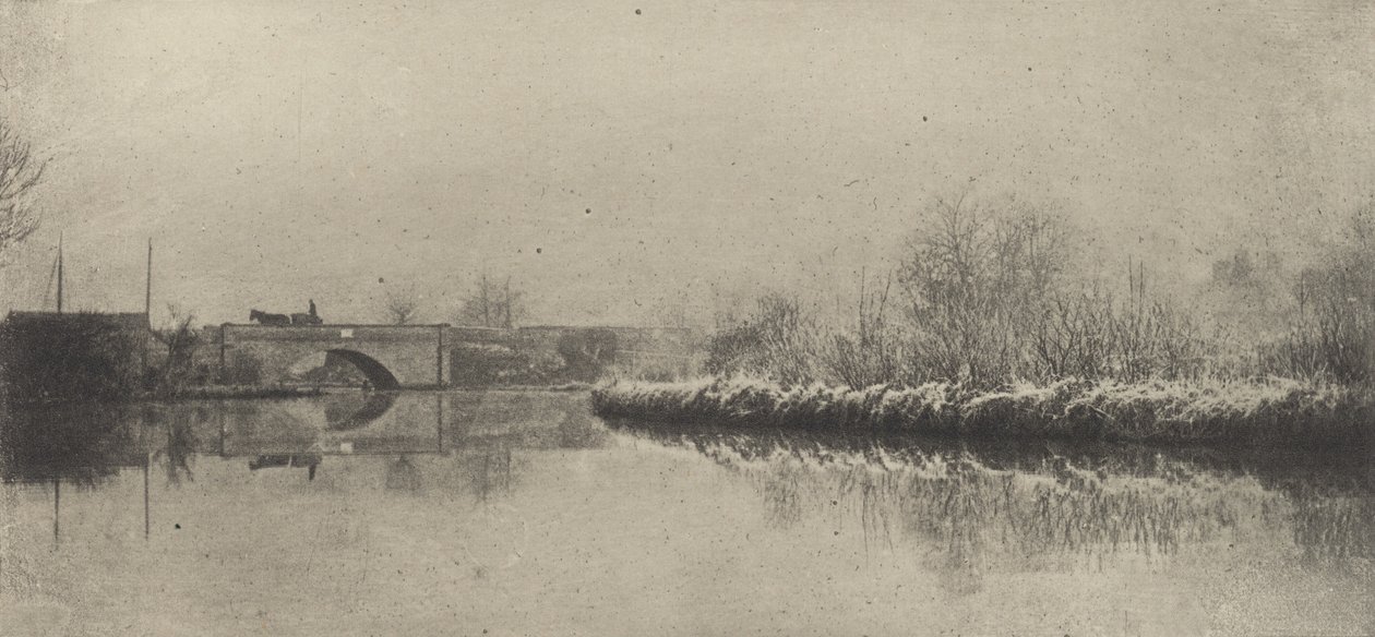 Een Koude Ochtend in Coltishall, 1890-1891, gedrukt 1893 door Peter Henry Emerson
