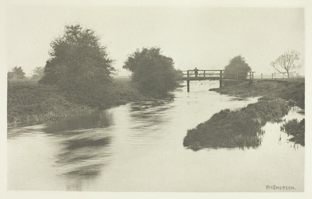 Loopbrug bij Tottenham door Peter Henry Emerson