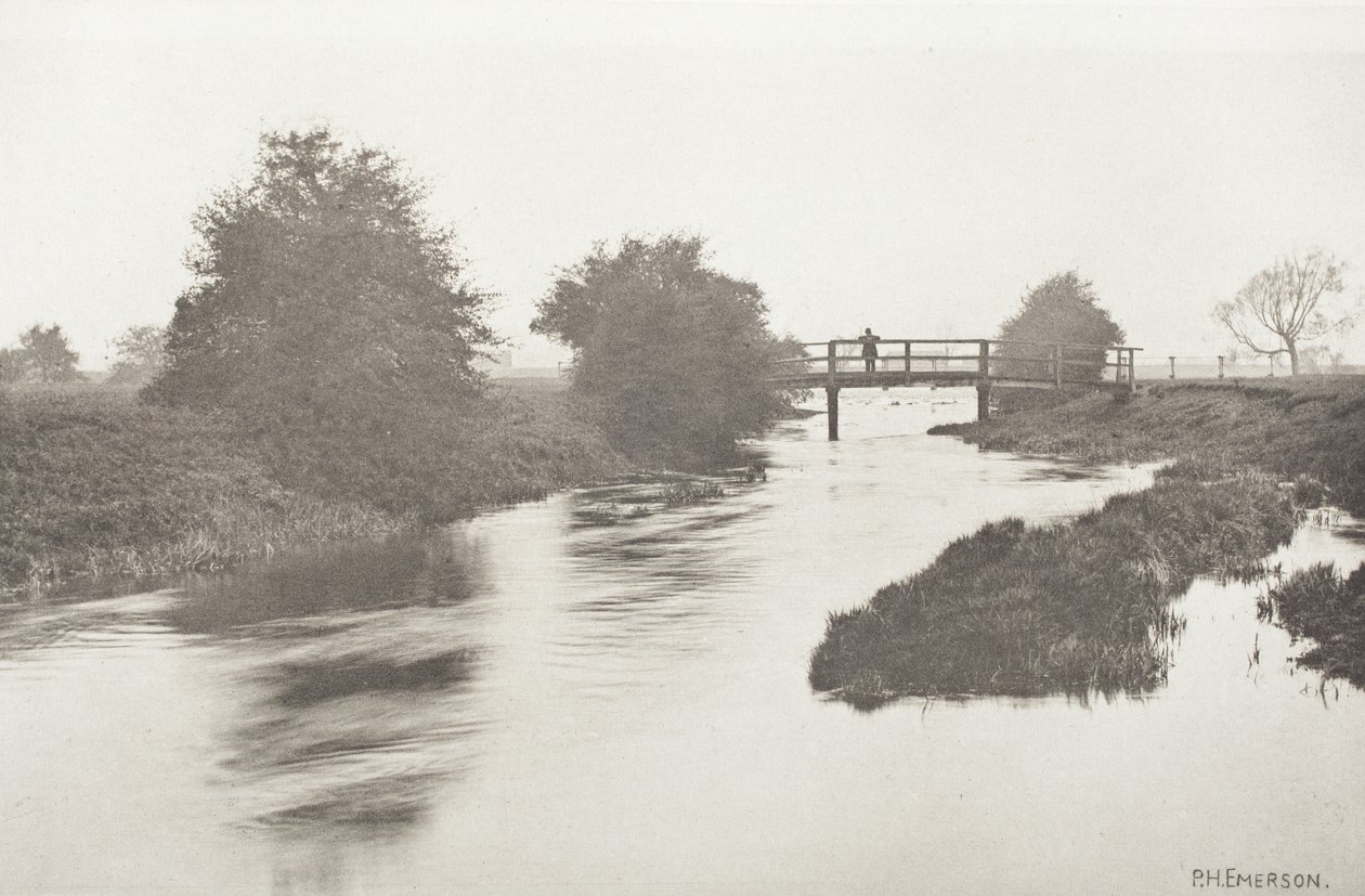 Voetbrug bij Tottenham door Peter Henry Emerson