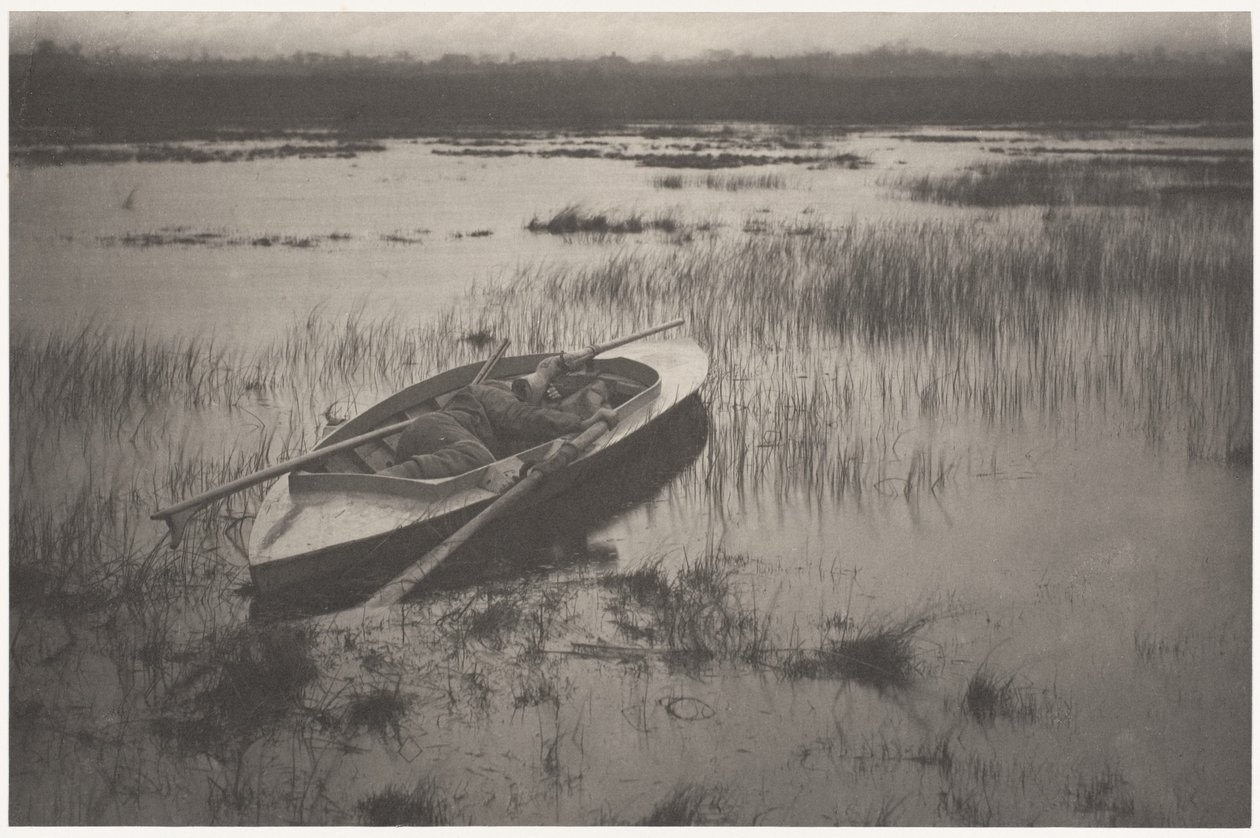 Jager die op gevogelte afgaat door Peter Henry Emerson