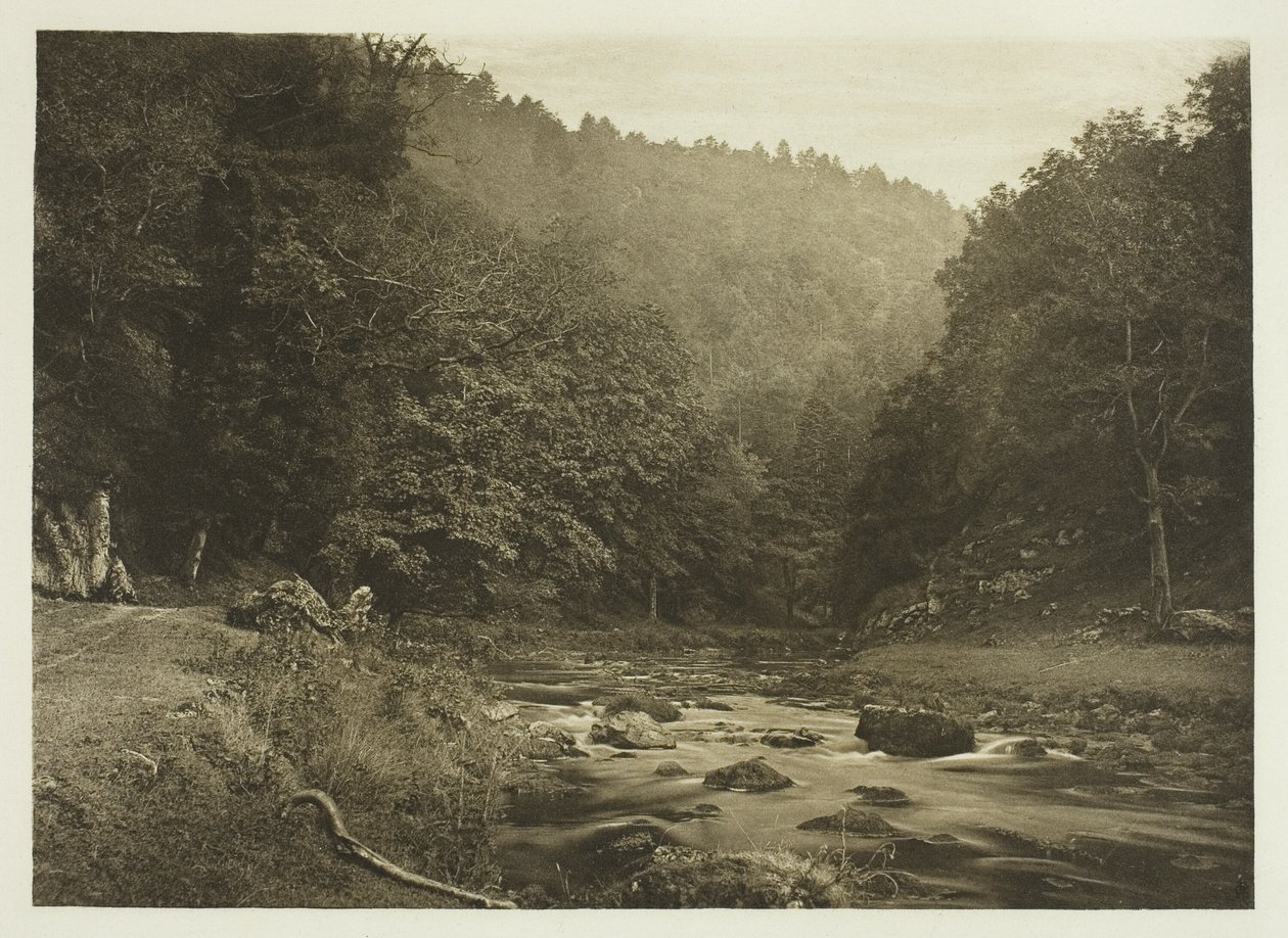 In Dove Dale (kant van Staffordshire) door Peter Henry Emerson