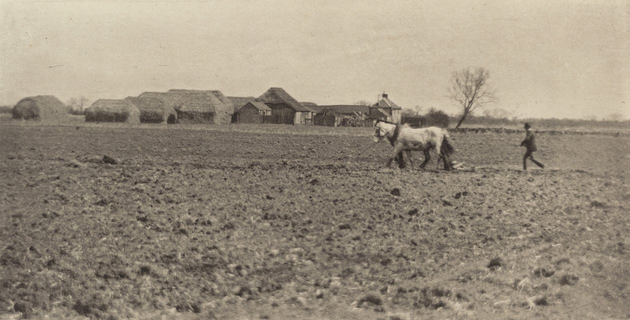 Marsh Farm in het vroege voorjaar door Peter Henry Emerson