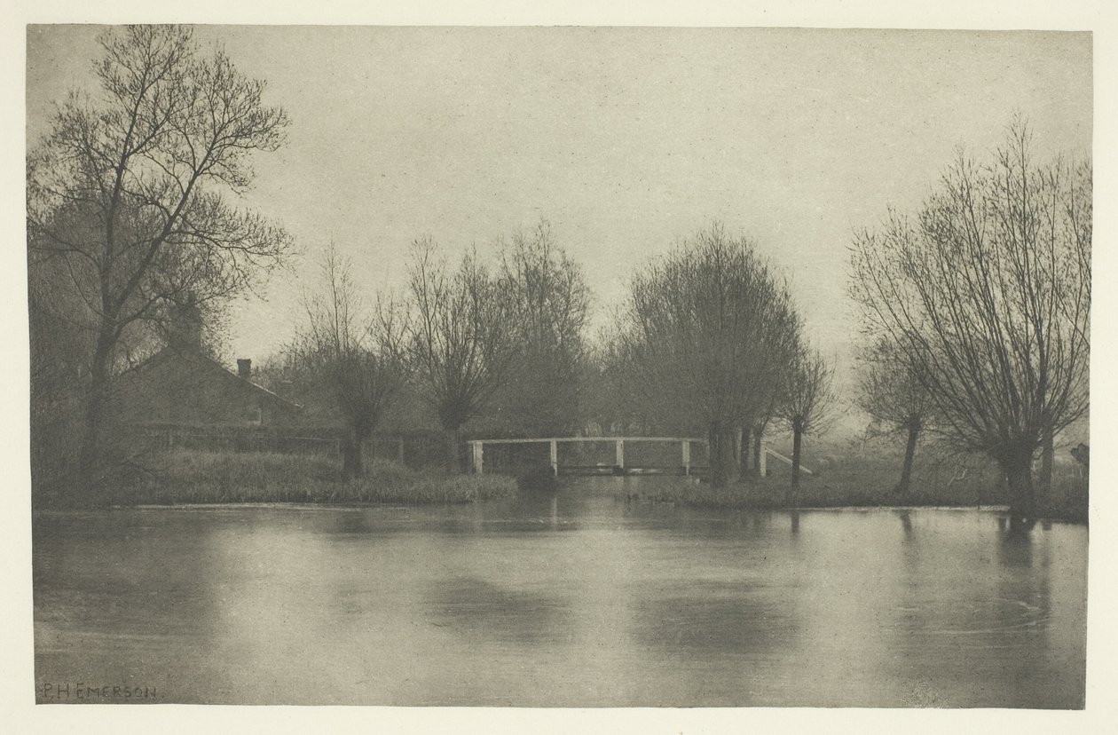 Monding van de oude rivier de Stort door Peter Henry Emerson