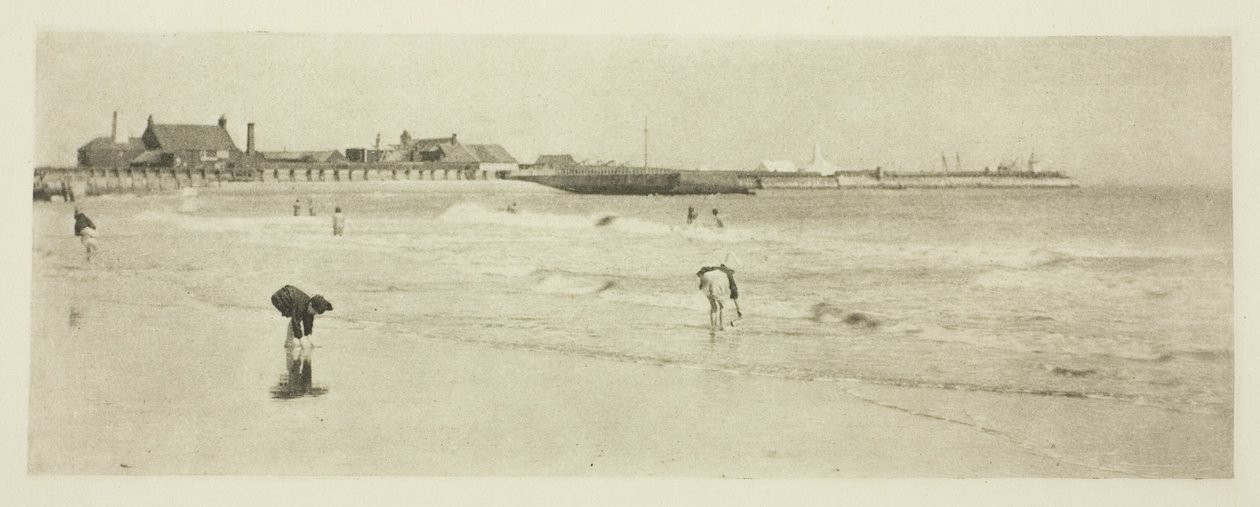 Op Gorleston Sands door Peter Henry Emerson