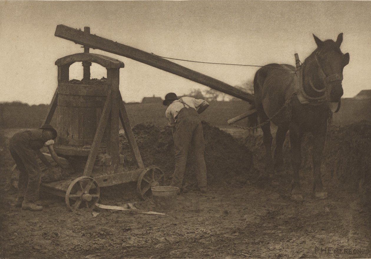 De kleimolen (Norfolk) door Peter Henry Emerson