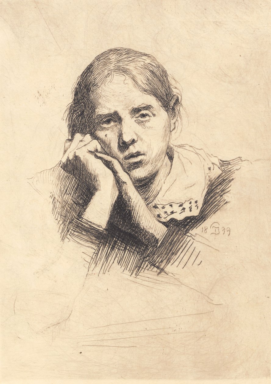 Portret van mijn vrouw door Peter Vilhelm Ilsted