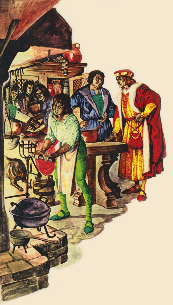 Lambert Simnel (kleurenlitho) door Peter Jackson