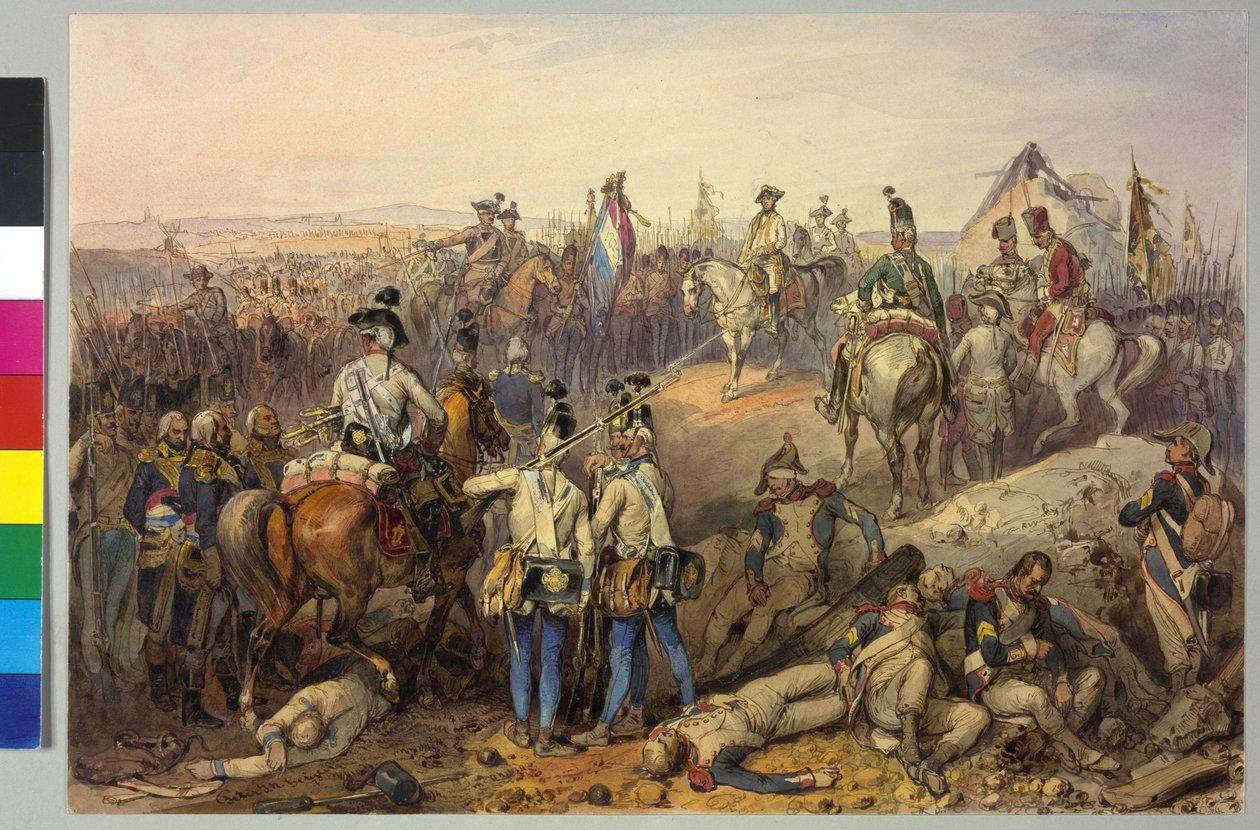 Eerste coalitieoorlog. 18.3.1793: Karl slag bij Neerwinden 1793 door Peter Johann Nepomuk Geiger