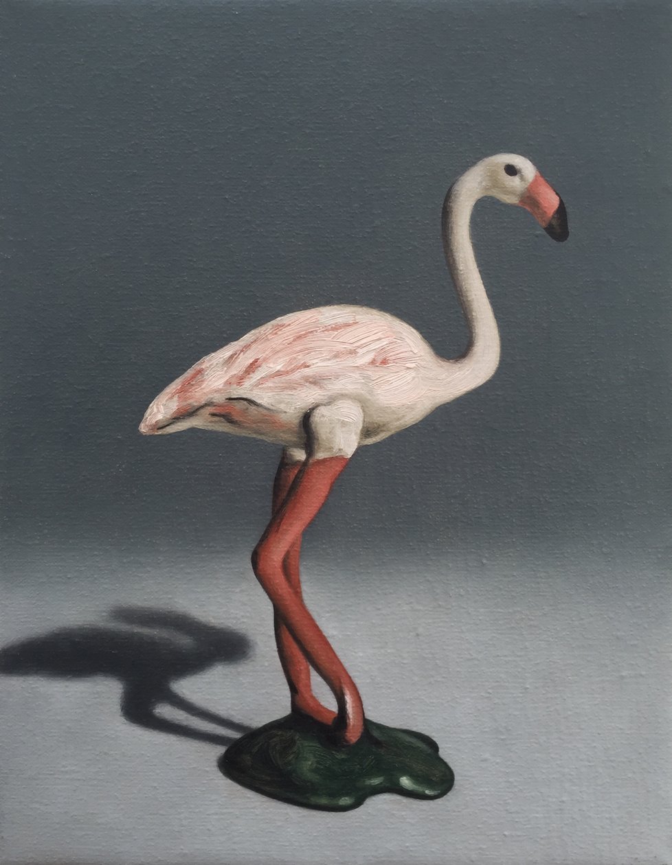 Roze flamingo door Peter Jones