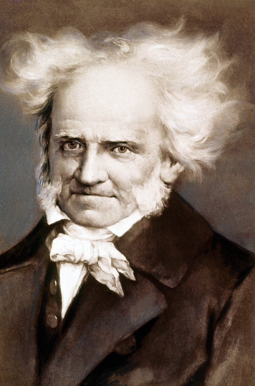 De Duitse filosoof Arthur Schopenhauer (1788-1860) foto naar schilderij van Peter Kramer door Peter Kramer