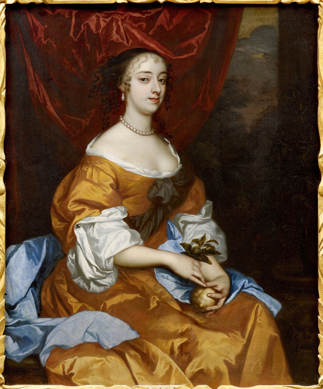 Barok: Portret van Margaret Hughes (Peg Hughes of Margaret Hewes) door Peter Lely