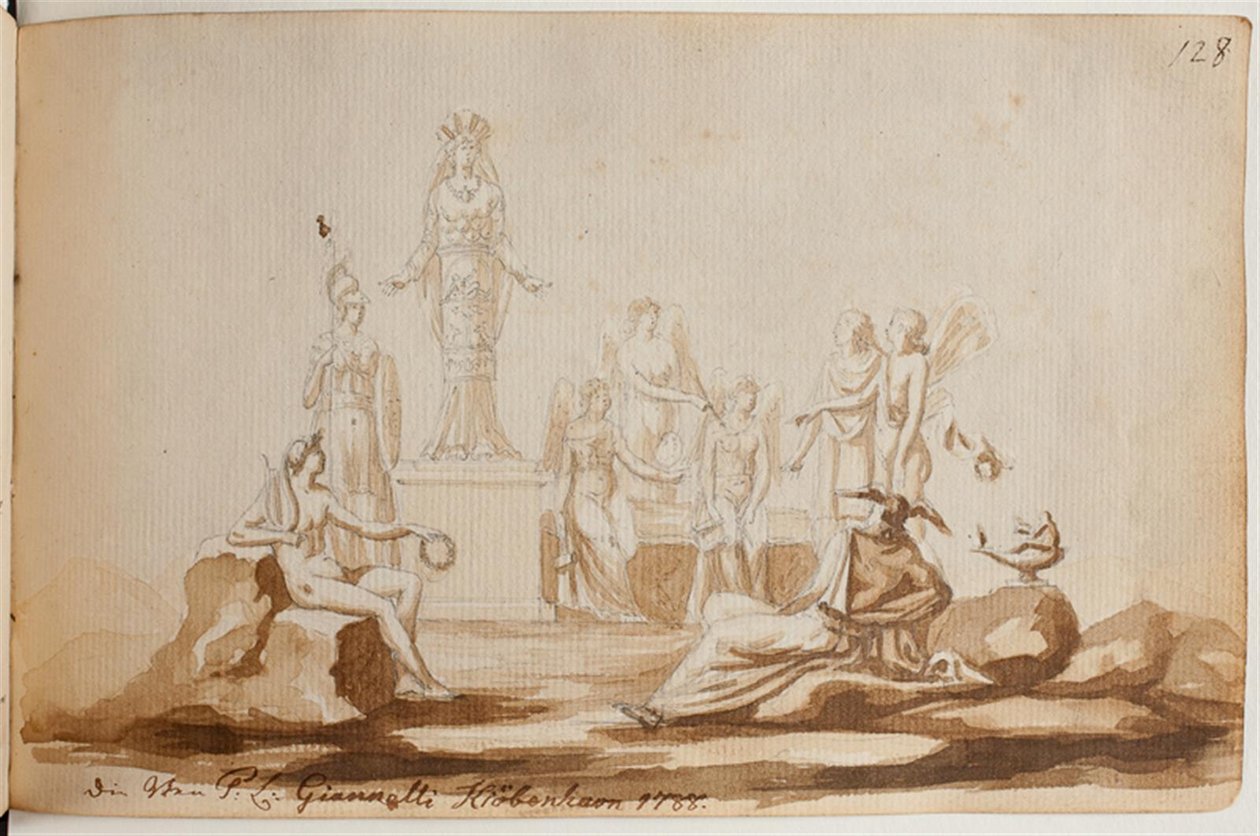 Allegorie met figuren door Peter Leonhard Gianelli