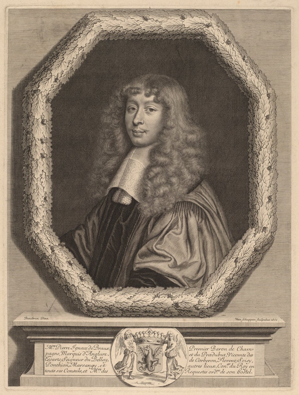 Pierre Ignace de Braux door Peter Ludwig van Schuppen after Henri Beaubrun
