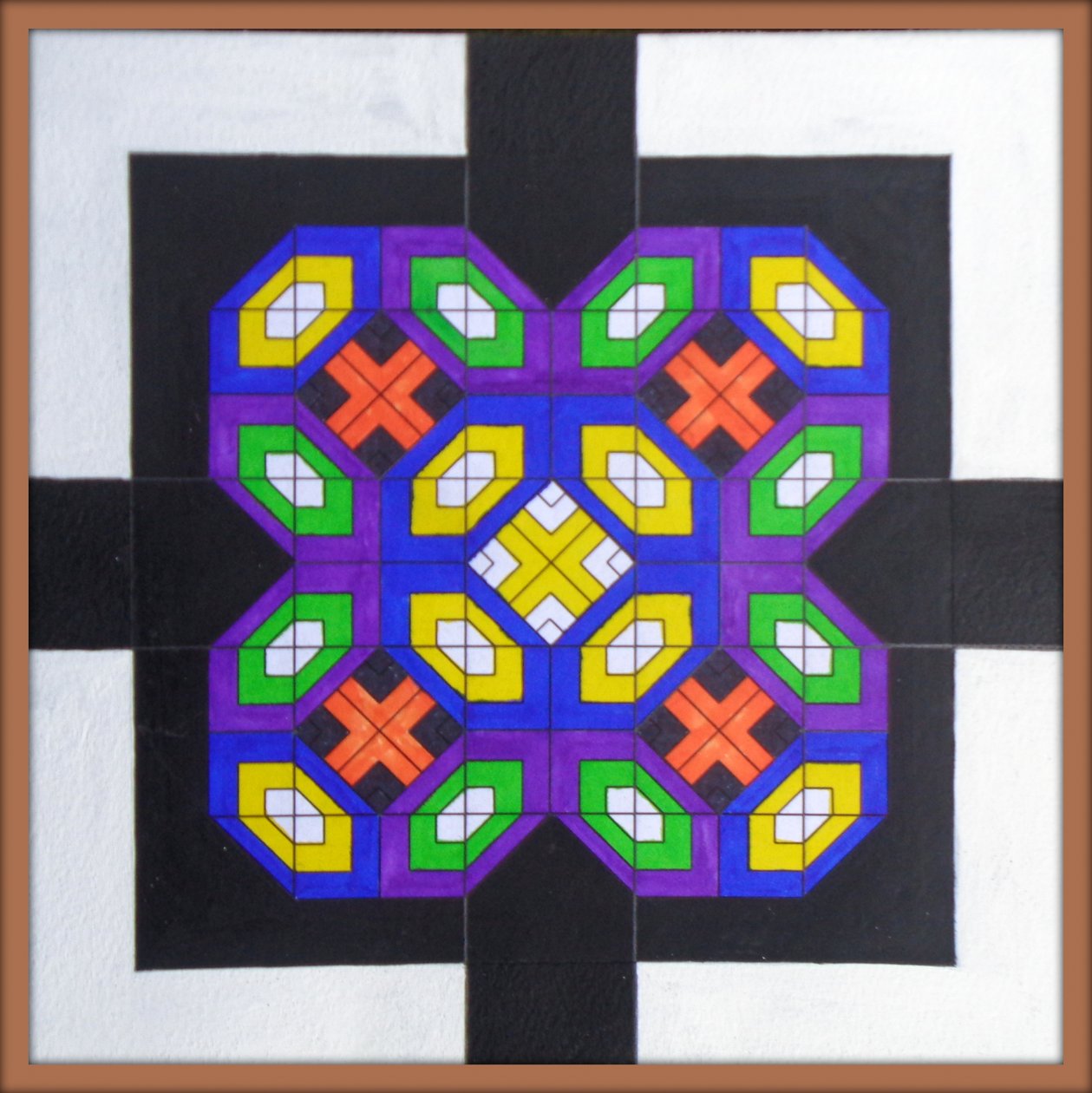 GEKRUIST VIERKANT.2021 door Peter McClure