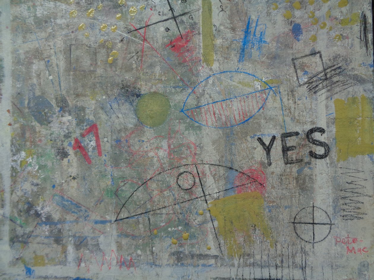YES, 2020 (gemengde techniek) door Peter McClure