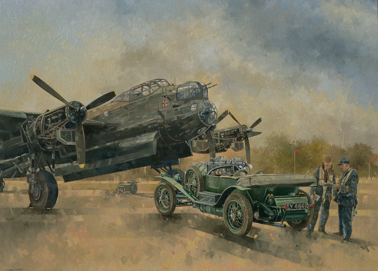 Een Lancaster en een Bentley door Peter Miller