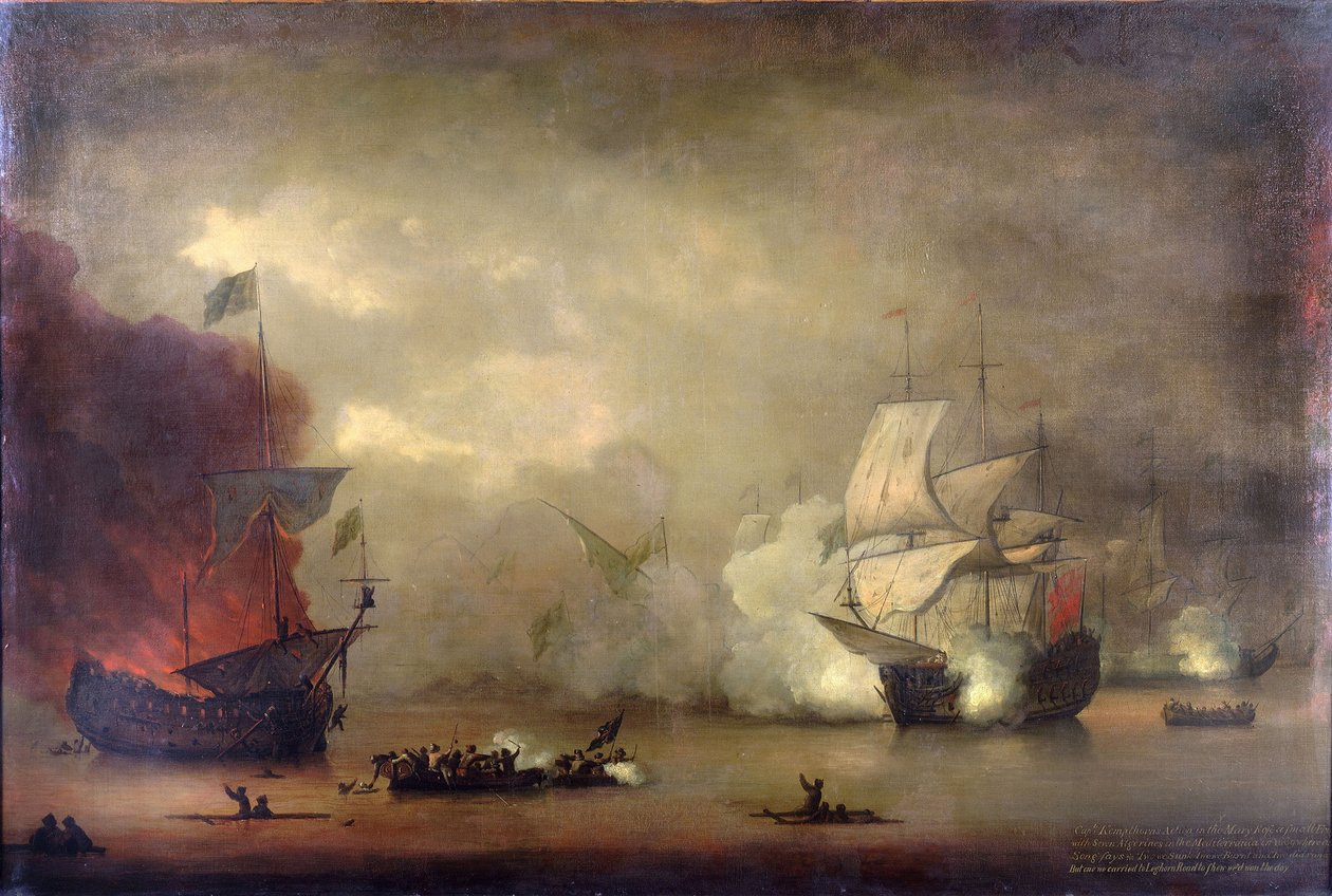 Zeeslag tussen de HMS 