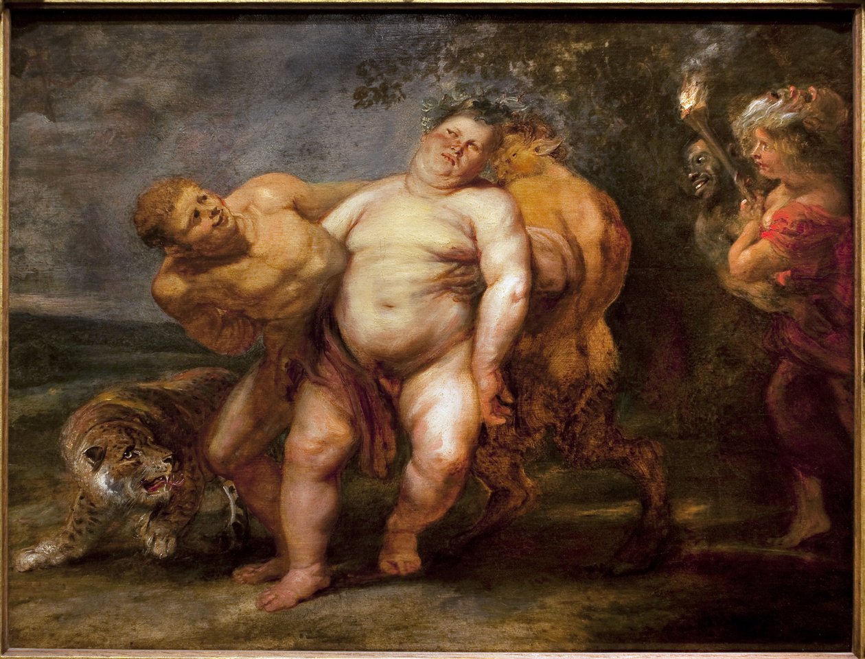 Silene dronken. Schilderij van de entourage van Pierre Paul Rubens (1577-1640), olieverf op hout, midden 17e eeuw. Museum voor Schone Kunsten in Angers door Peter Paul (circle of) Rubens